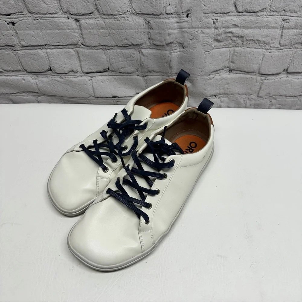ORIGO MENS Classic White Sneakers leather minimalist size 11